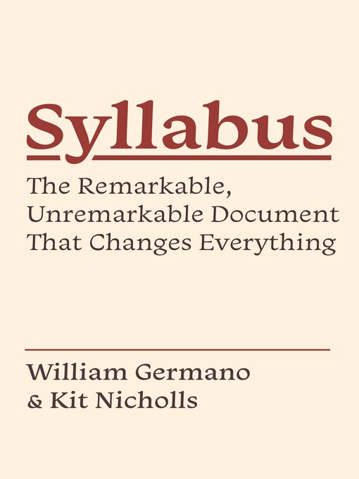 Cover image for Syllabus